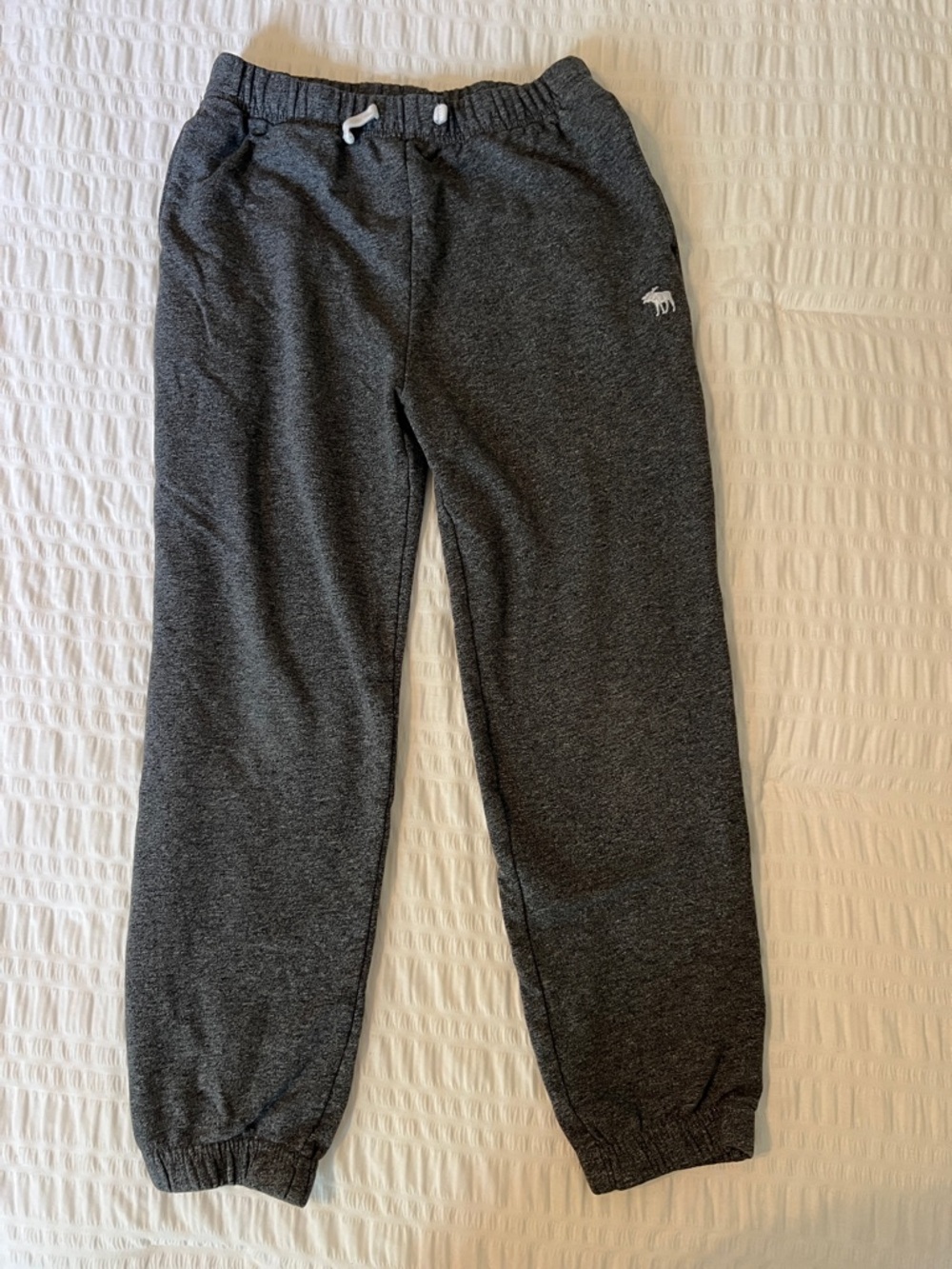 abercrombie kids Dark Gray Heather Jogger Sweatpants